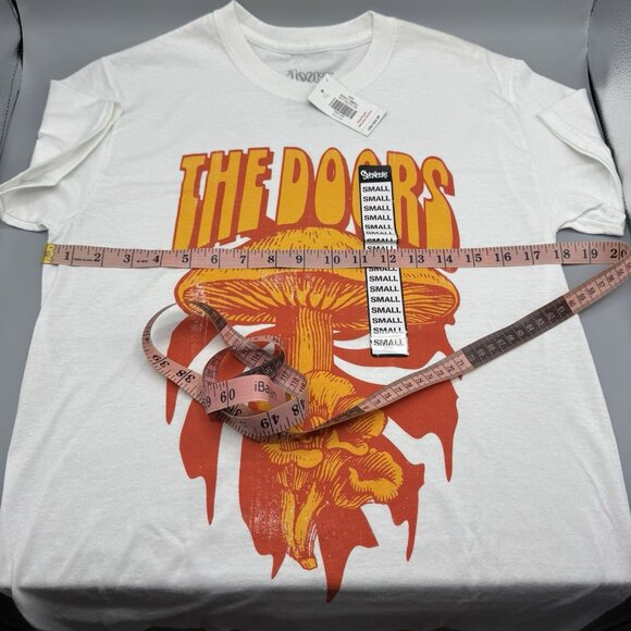 The Doors Mushroom T-Shirt White SMALL New READ! - Picture 3 of 7